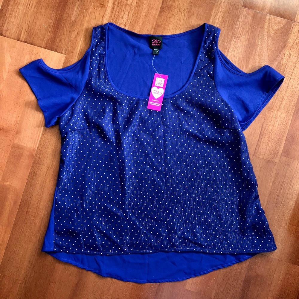 2b Bebe Purple Blouse